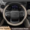 Pro Toyota Land Cruiser Prado Auto Potah Volantu Prodyšný Protiskluzový Kožený Potahy Madla Auta Interiérové Doplňky