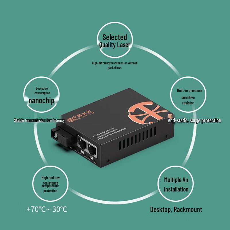 ZK-GE/102-20B Gigabit Single-Fiber Optic Media Converter