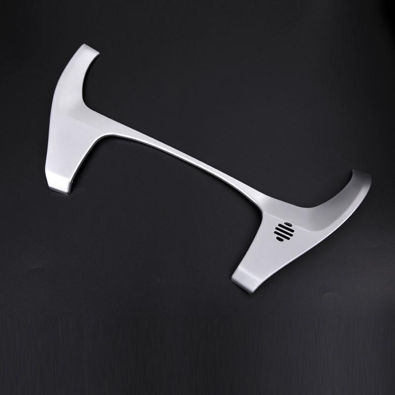 

ABS приборная панель автомобиля украшает рамку, накладка подходит для Jaguar F-Pace f Pace X761 2016, авто интерьер For left hand drive серебряный