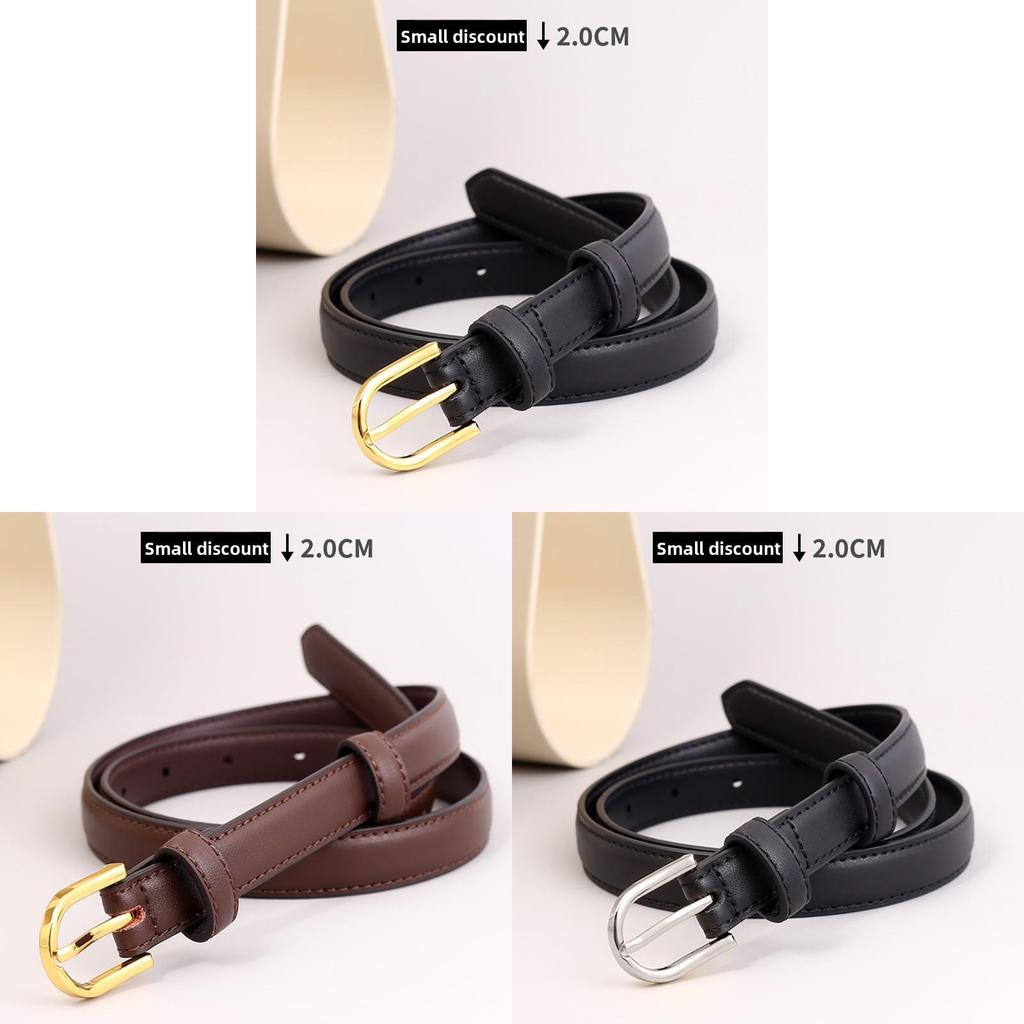 Leather Womens Belt Fashion Casual Metal Buckle For Jeans And Dress Up