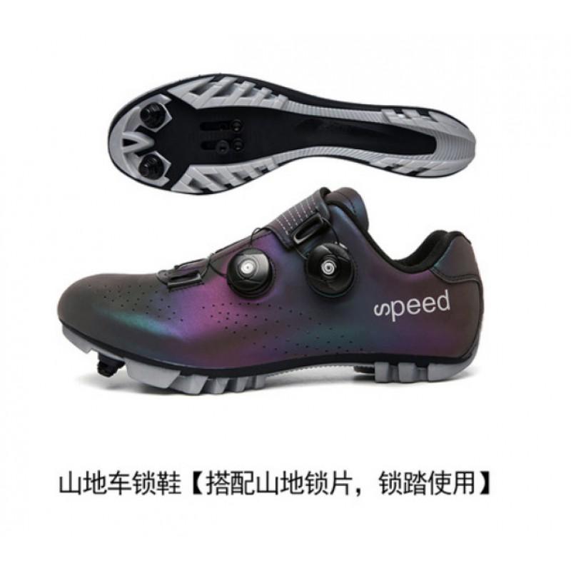 Scarpe da Ciclismo Uomo Donna Con Compatibilità Tacchette Strada MTB Bici Traspiranti Suola Rigida Calzature Performance