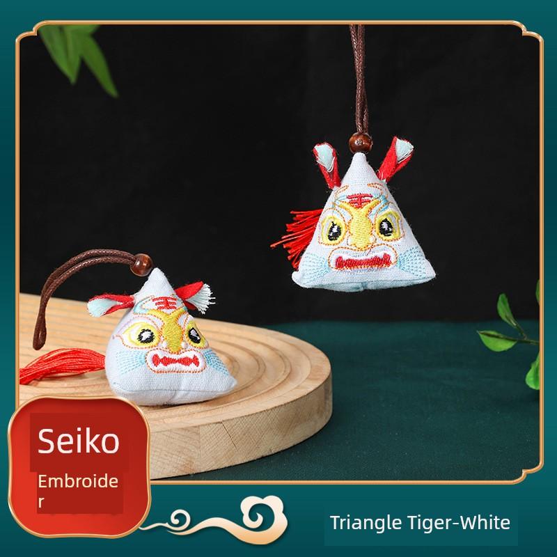 Dragon Boat Festival Sachet Perfume Bag Three-Dimensional Embroider Tiger Pendant Finished Product Argy Wormwood Mosquito Repellent Portable