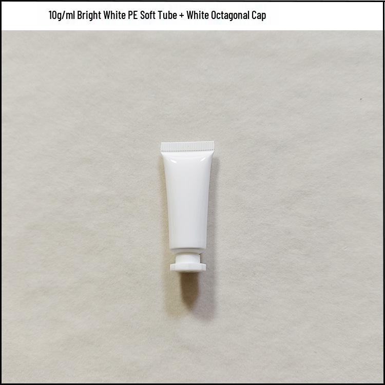 In Stock 10g Eye Cream Empty Tube - Milky White Refillable Skincare Cosmetics Packaging 