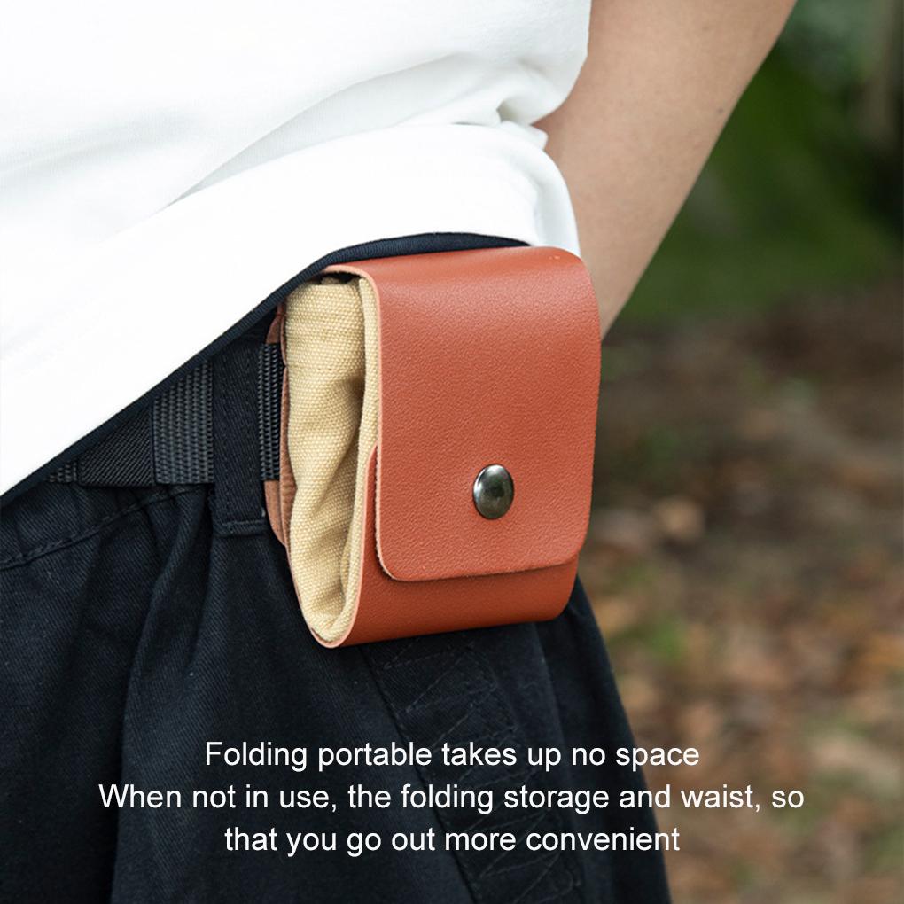 Foldable Forberry Bag With Drawstring Closure For Easy Retrieval Storage Jungle Craft Canvas Bag