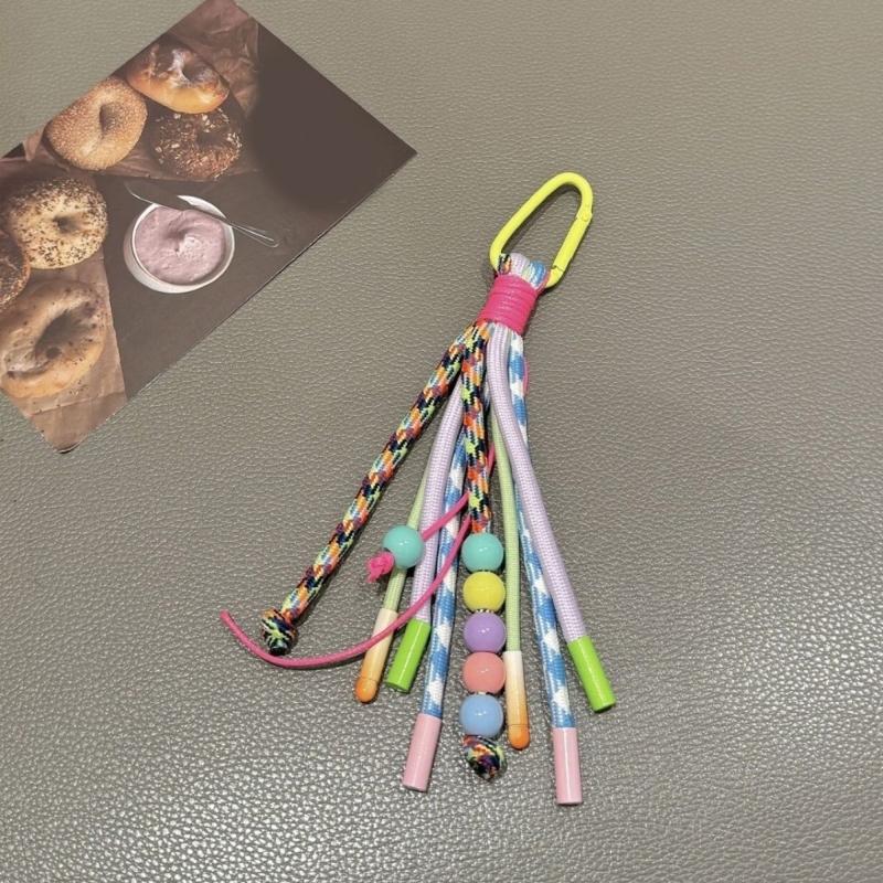 Sweet Keychain Featuring Creative Designing Hand Woven Key Chain Ornament Pendant For Everyday Use and Bag Decoration