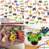 Animales Salvajes Océano Insecto Granja Dinosaurio Conjunto Simulación Pequeño Animal Modelo Juguete de Educación Temprana para Niños Personajes)