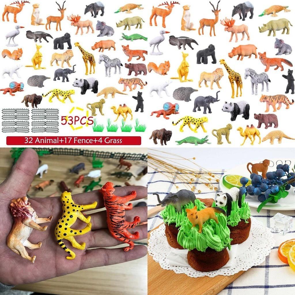 Animales Salvajes Océano Insecto Granja Dinosaurio Conjunto Simulación Pequeño Animal Modelo Juguete de Educación Temprana para Niños Personajes)
