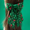 Women's Fashion Christmas Element Bow Hair Clip