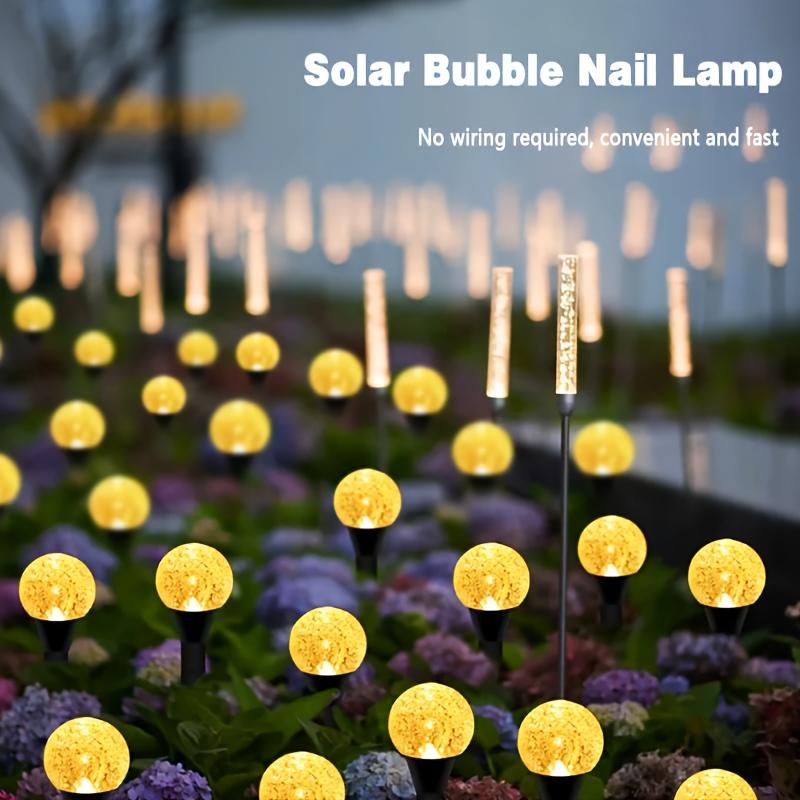Solar Inground Bubble Globe Light 20 LED Pathway Light Outdoor Waterproof Landscape Lighting Lamps For gardens Patio Lawn Party