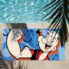 P-Popeye Marine Elements Nautical Sailors Quick Drying Beach Towels Are Suitable For Swimming Pools Camping Yoga And The Gym