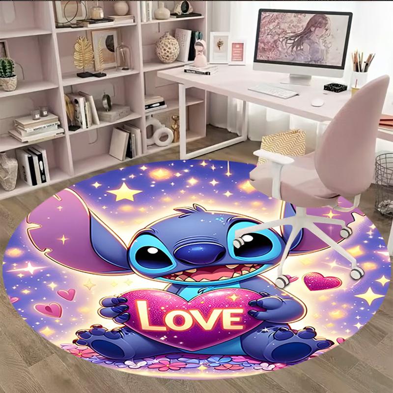 1pc S-Stitch10 Carpet, Round Rug, Comfortable, Suitable for Entryways, Living Rooms, Office, And Bedrooms, Christmas Decoration
