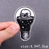Punk Skull Embroidered Patches For Clothing Hip Hop Patch Iron On Patches For Clothes Grim Reaper Embroidery Patch Stripe Badges