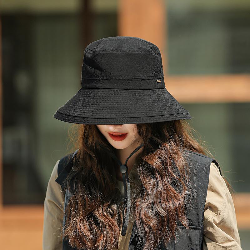 Quick-drying Waterproof Mountaineering Hat Women's Summer Face Small Anti-ultraviolet Bucket Hat Camping Travel Sunscreen Hat Men's Fishing Hat