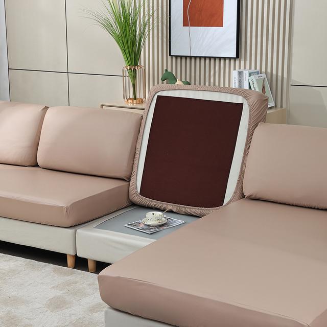 Pu Water Resist Sofa Cushion Covers Couch Cover High Stretch Couch Seat Slipcover Furniture Protector Cover For Living Room Cover