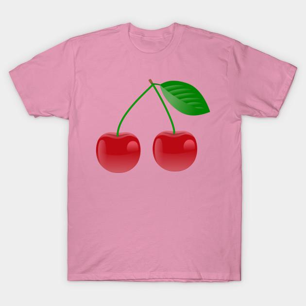 T Shirt Women Cherries 2 Harajuku Print Kawaii Tshirt Summer Short Sleeve Female T-Shirt Top Tee