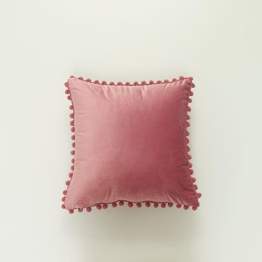 Modern Minimalist Living Room Dutch Velvet Cushion Cover with Large Ball Edge INS Nordic Style Pillow Cover Without Core