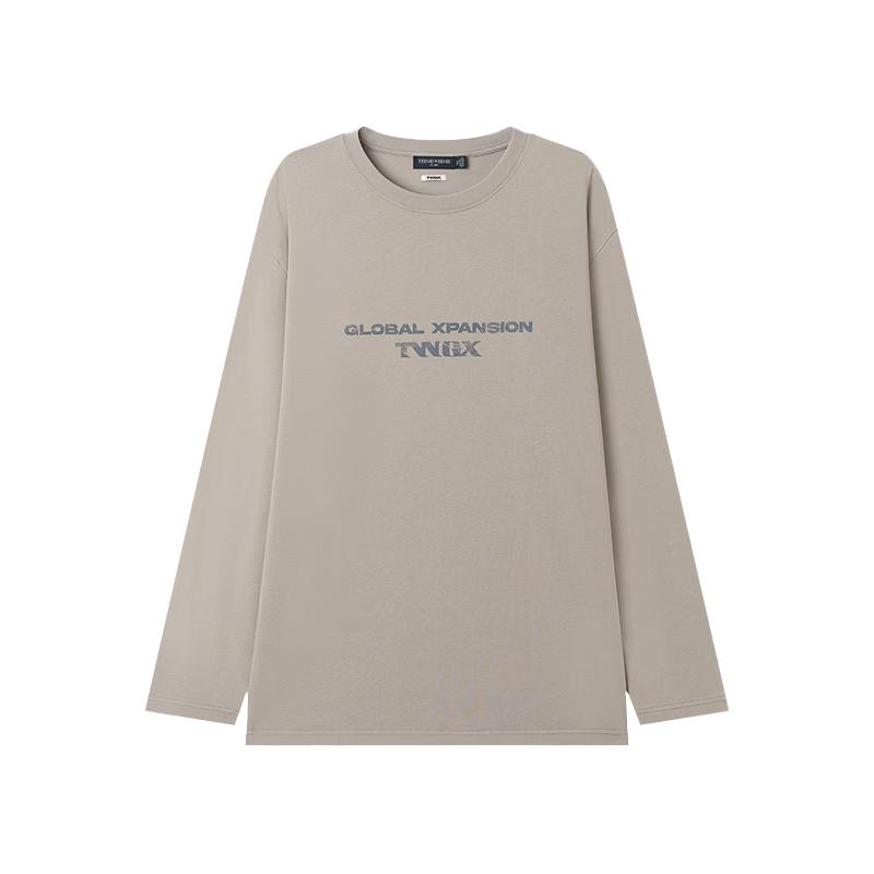 

Teenie Weenie Men s Washed Letter Print Long Sleeve T-Shirt M