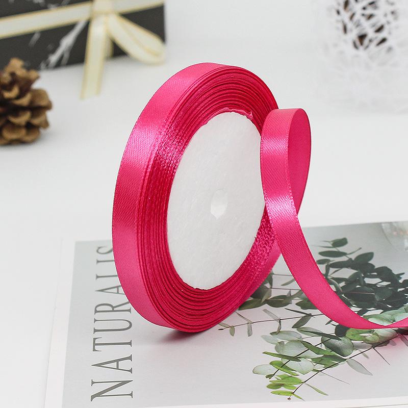Factory Wholesale 1.5 Inches Single Sided Pastel Satin Ribbon Decorative Polyester Fabric Solid Logo Hair Gift Decoration