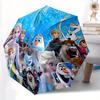 Frozen Elsa Anna Olaf Snowman Automatic 3-Fold Umbrella Design, Cute Cartoon Pattern, Portable Outdoor Umbrella, Perfect, Holiday Gift for D