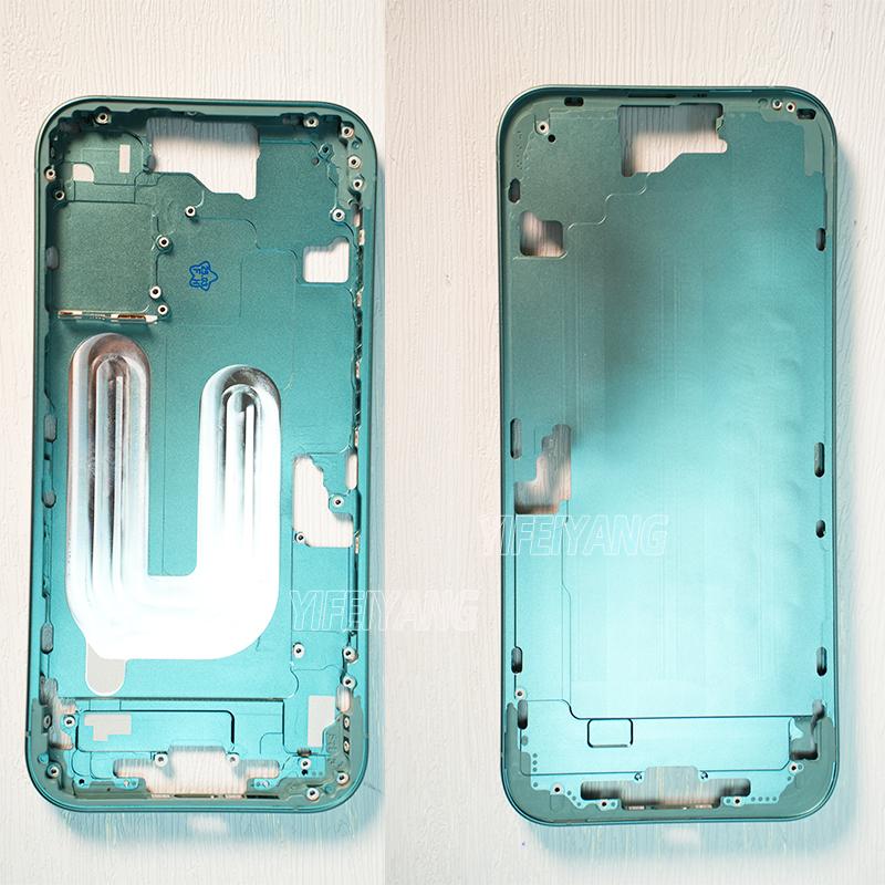 Zadní kryt Pro iphone 16-16plus-16Pro Max Zadní kryt baterie Zadní dvířka Střední rám šasi + Zásobník na SIM kartu Boční klávesy