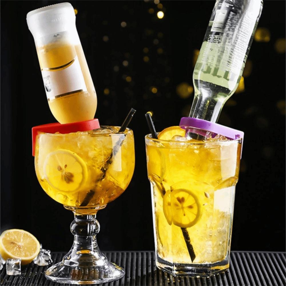 5Pcs Plastic Drink Snaps Colorful Beer Drink Upside Down Clip Drink Tools Beer Bottle Holders  Club