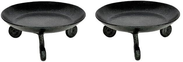 @ Small Wrought Iron Pillar Candle Stand 4.5 Inch Set Of 2 Z691 MJ-128-60%OFF