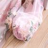 Girls Long Sleeve Dress Flower Embroidered Princess Dress Puff Sleeve Palace Dress Girl Dress