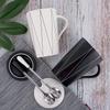 Jin Ming Li Premium Striped Ceramic Coffee Mug Gift Set