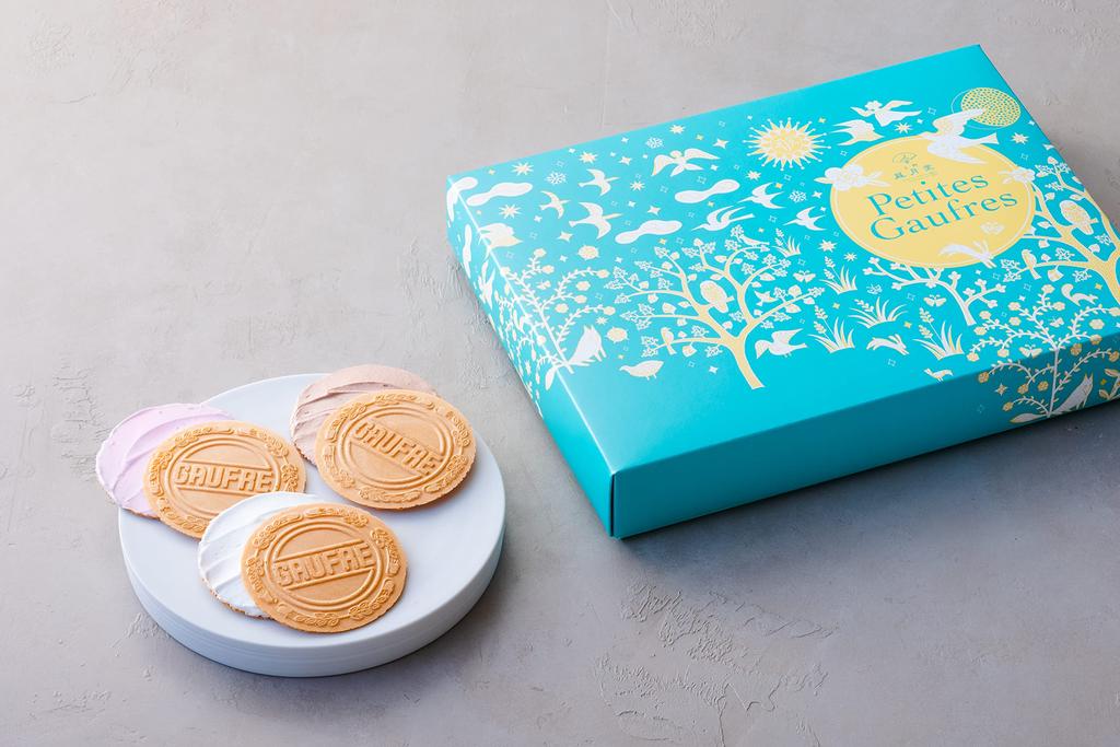 Ragetsudo Petit Gaufre 2 Stück x 18 gebacken Neue Wintersüßigkeiten klein kleine Ueno-Familiengeschenke [Ueno-Taschen] Süßigkeiten, Waren, Geschenke, Süßigkeiten, Jahresende