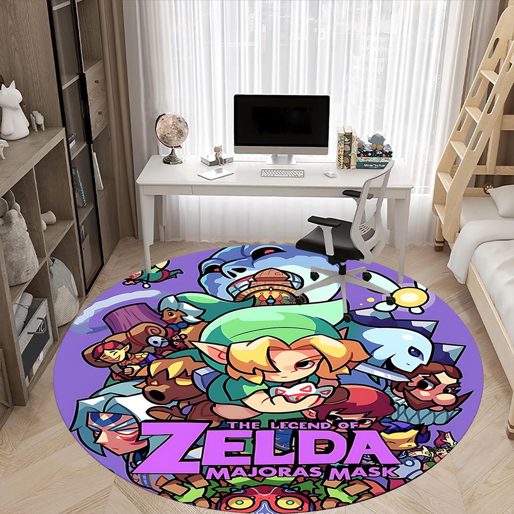 1pc Legend Zelda Office Round Area Rug, Under Office Chairs Bedroom Living Room Home Decor  a1016244
