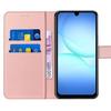 Coque de Protection - BOOLING - Samsung Galaxy A17 4G/5G - Synthécuir Anti-Rayure Rose - 2 Vitres