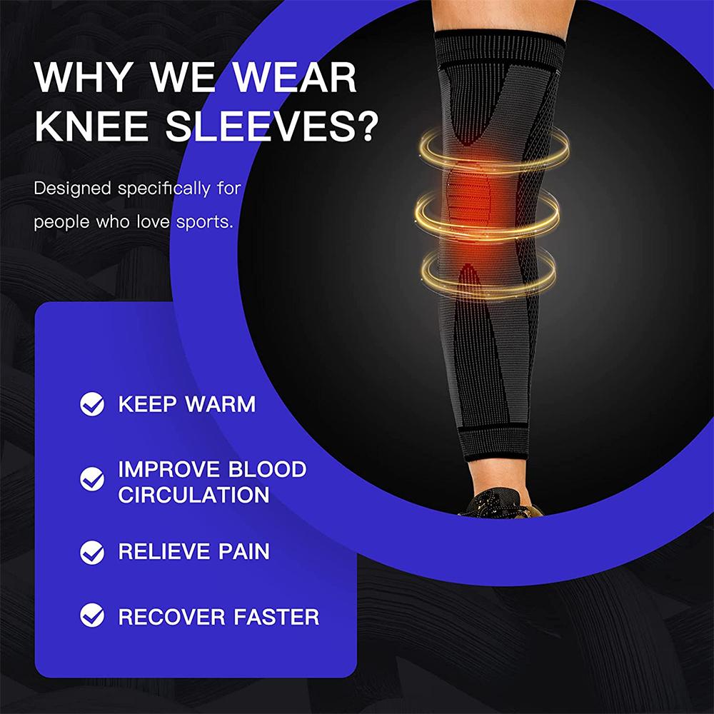 Sports Anti-Slip Compression Leg Sleeves Knee Support For Basketball Football Running Cycling Outdoor Activities