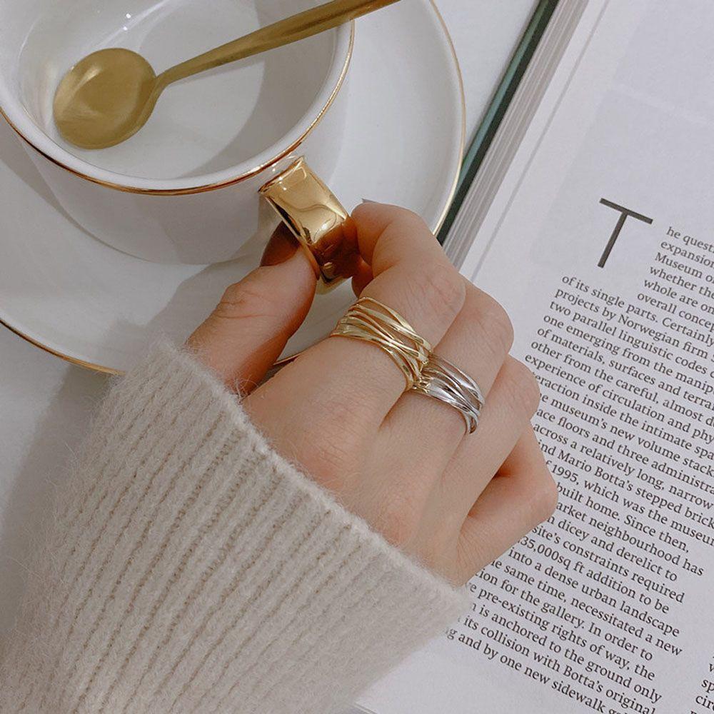 Winding Line Knuckle Rings Geometric Finger Ring Jewelry Party Jewelry Fashion Accessories