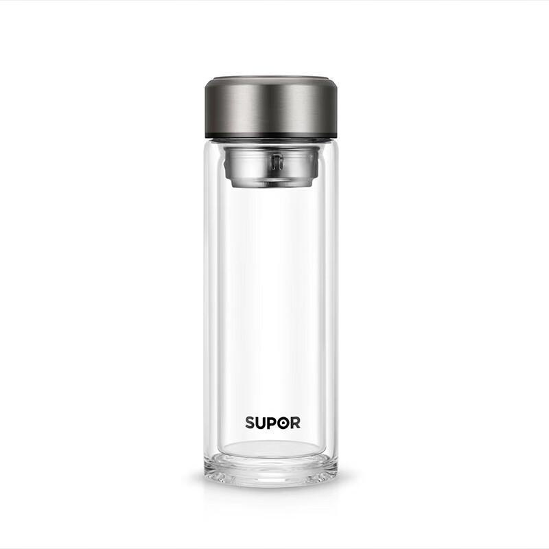 SUPOR Double-Layer Glass Tea Infuser Bottle