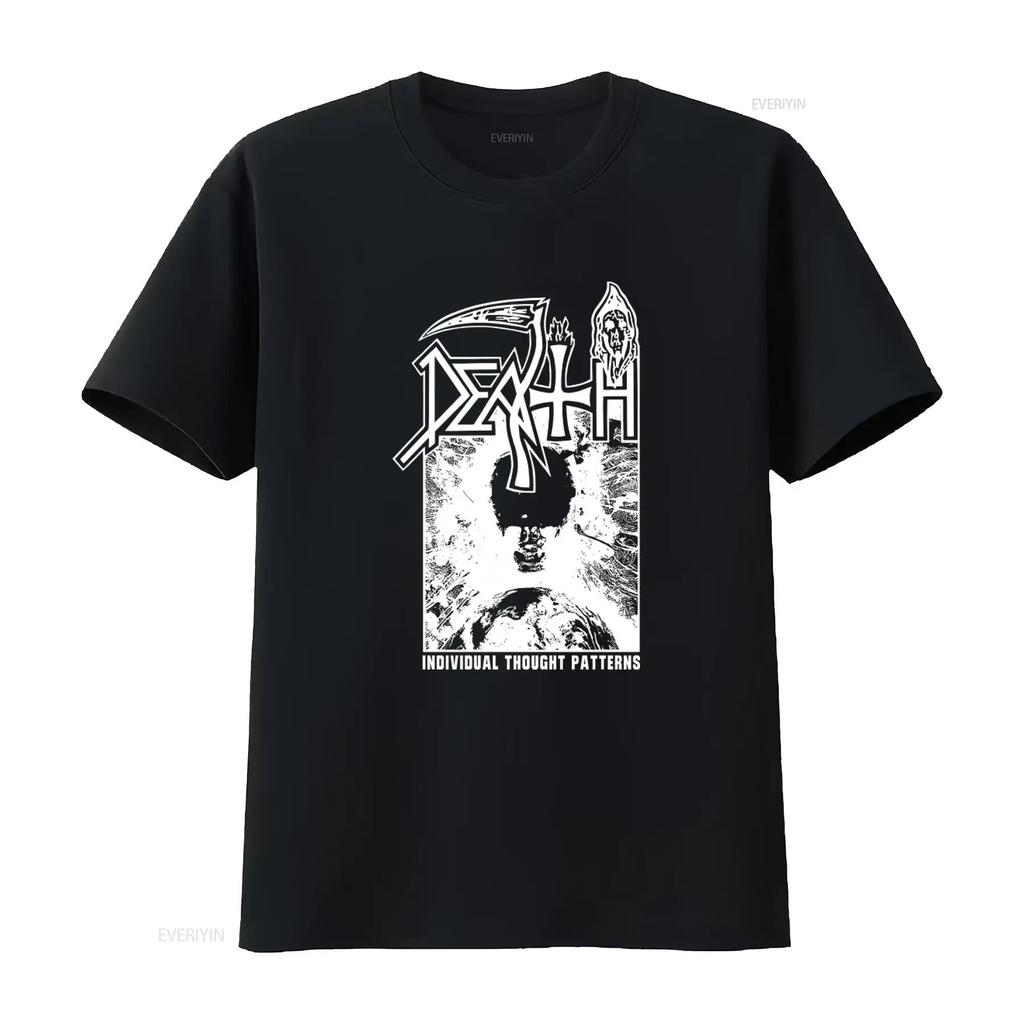 Mens Death Individual Thought Patterns Print T Shirt Xxx Large Vintage Washed Breathable Homme Comfortable Fashion Versatile