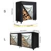 F26C Practical Log Holder Cover Cloth Neat and Organized Firewood Storage Rack Cover Firewood Log Rack Cover