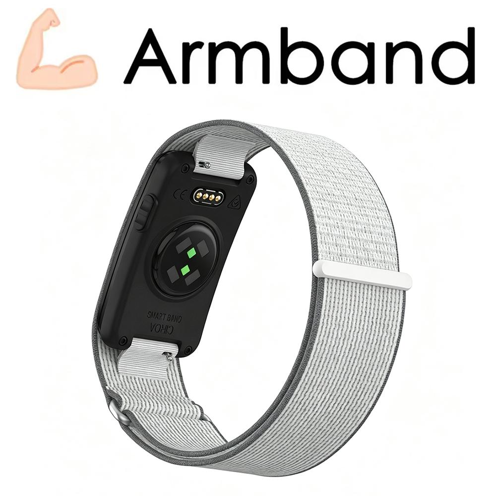 Premium Custom Nylon-Schlaufe Ersatzarmband Verstellbares Handgelenk Oberarm Bizeps Armband Zubehör für Garmin CIRQA Smart Band