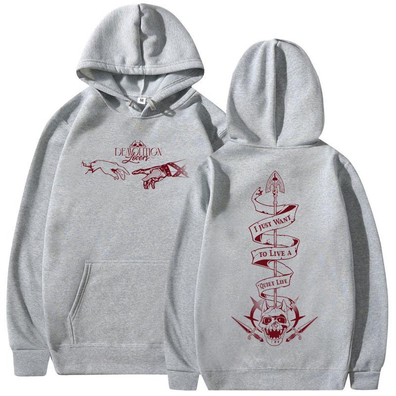 Anime Jojo Bizarre Adventure Hoodies Killer Queen Manga Graphic Hooded Sweatshirt Men Women Casual Long Sleeves Fleece Pullovers