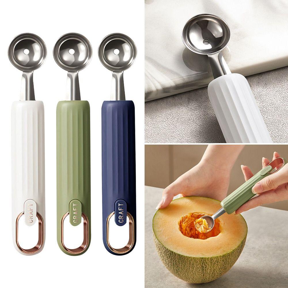 Stainless Steel Metal Fruit Platter Fruit Ball Scooper Ice Cream Scoop Ice Cream Spoon Ball Scooper