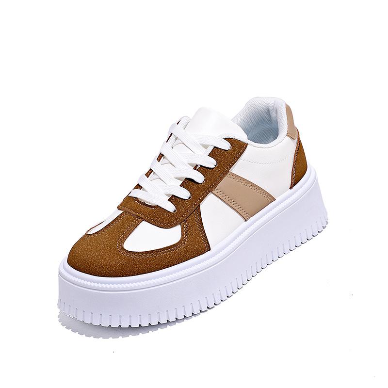 Platform white shoes women's spring and autumn 2025 new casual sports shoes women's height increase versatile board shoes women 8603-2