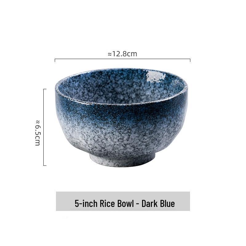 Meishangyuan Ceramic Lotus-Edge Bowls (2-Pack)