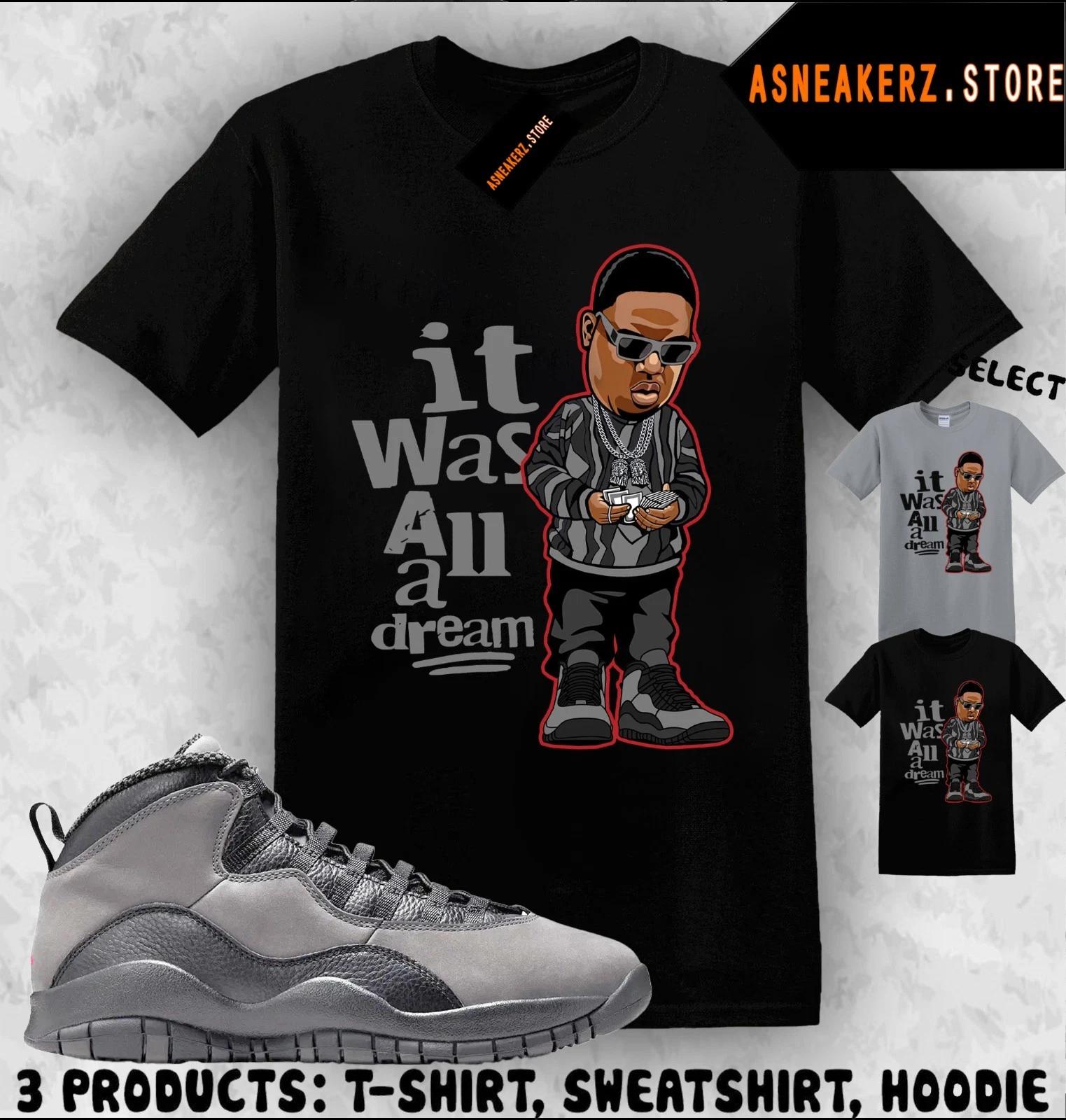

Tee Shirt Matching AJ 10 Shadow 2025 To Match Sneaker Sneakerhead Biggie T shirt S