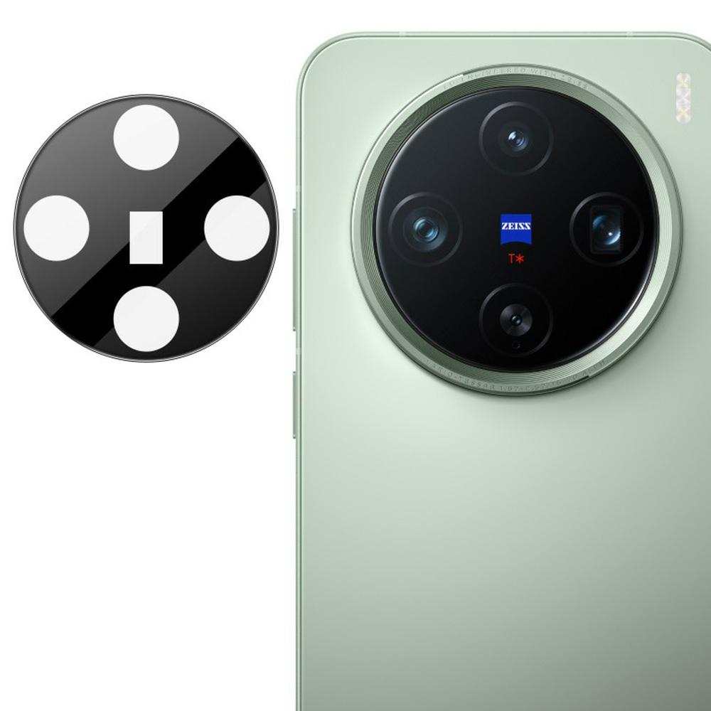 

IMAK Для vivo X200 Pro mini 5G Захисник об єктива камери Загартоване скло HD Прозора плівка для об єктива (Чорна версія) Type A