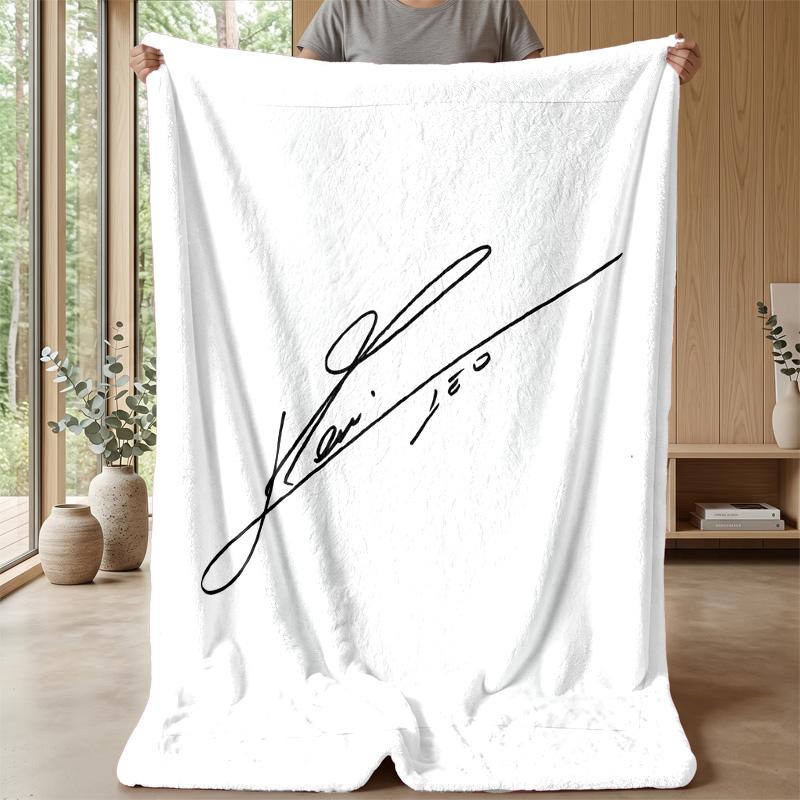 Lionel Messi Theme blanket Soft Flannel Blanket Plush Throw Blanket Cozy Sofa Bed Blanket for Home Decor