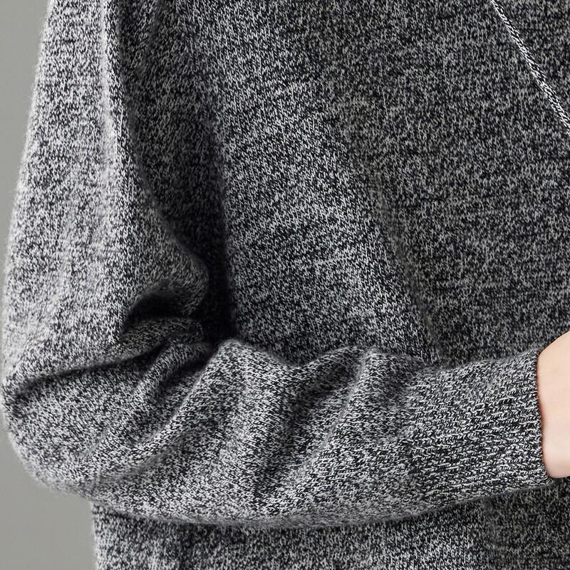 Women's 100% Wool Hooded Pullover Sweater