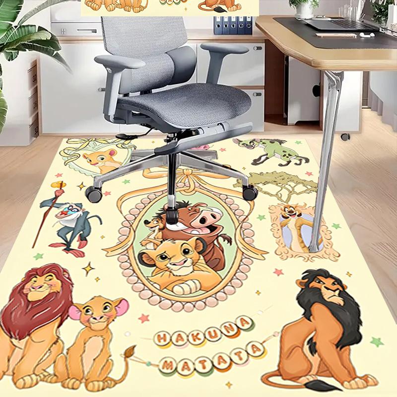 Lion Adventure Carpet For Playroom Bedroom Living Room Sofa Home Decorkids Game Area Rug Nonslip Floor Mat