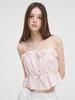 ETMON Shirring Stopper Sleeveless Blouse Pink