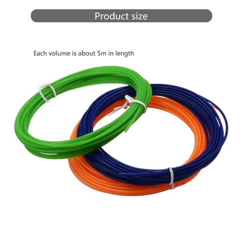 1.75mm Diameter PCL 3D Pen Filaments Random Color, Smooth Texture Filaments for Low Temperature 3D Printing Pen