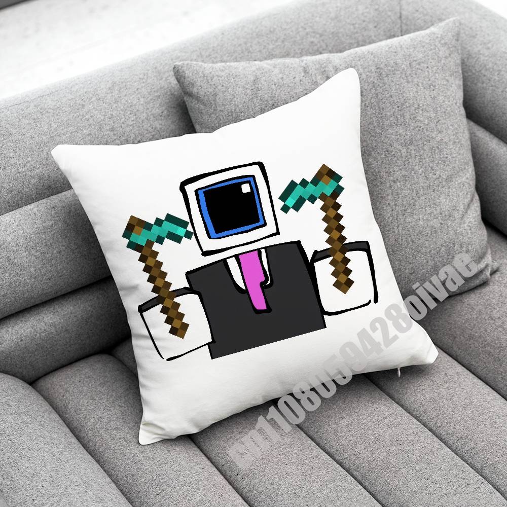 For Wemmbu Eggchan Tax Duo Throw Pillow Case Decoration 30Cm 45X45Cm Square Car Pillowcase Case