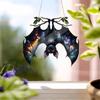 Good-Halloween Bat Stained Glass Suncatcher Window Hanging Acrylic Wall Art Suncatcher Decoration Ghosts Festival Colorful